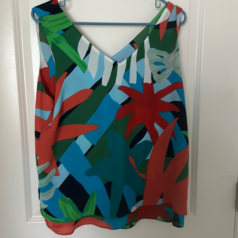 Ann Taylor sleeves top ,beautiful ,sleeveless,neck